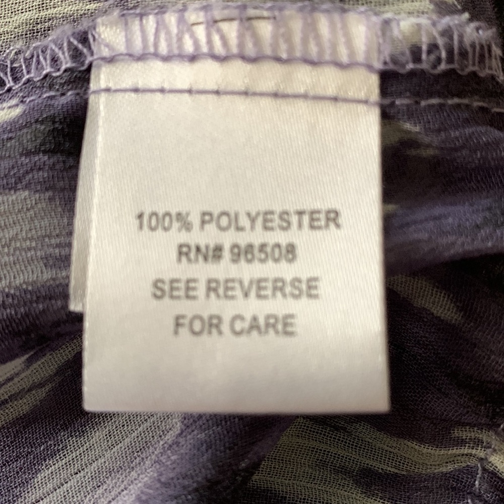 FANG Women’s Light/Airy Top Size XL, colors white,blue,purple and elastic waist - Picture 14 of 15
